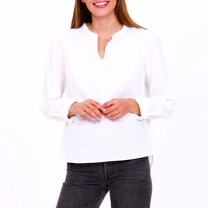 🤍TOBI white sheer blouse top NWOT🤍size S